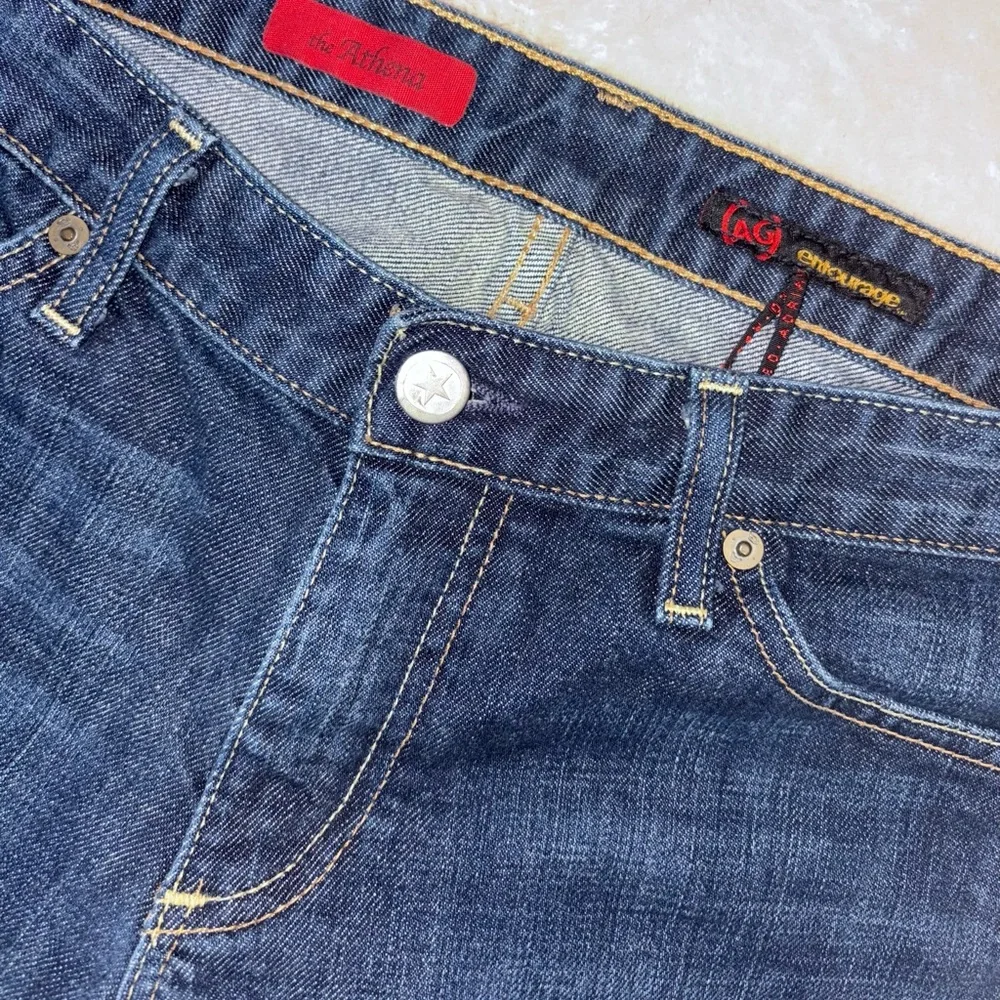 AG Adriano Goldschmied Womens Jeans The Athena Capri Low Rise Stretch Blue 30R - Picture 5 of 7